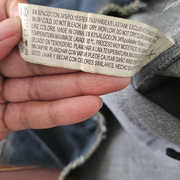 Forever 21+ Strapless Blue Jean Frayed Dress Size 1X Y2k Maxi - Picture 7 of 7